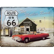 Placa metalica - Route 66 Mother Road - 30x40 cm