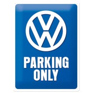 Placa metalica - Volkswagen Parking only - 30x40 cm Placa metalica - Volkswagen Parking only - 30x40 cm
