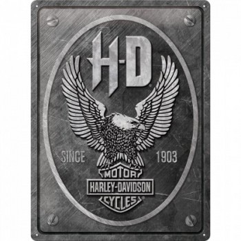 Placa metalica - Harley-Davidson Metal Eagle - 30x40 cm Placa metalica - Harley-Davidson Metal Eagle - 30x40 cm
