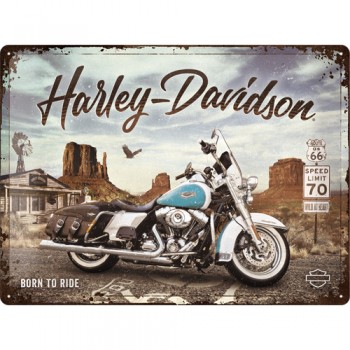 Placa metalica Harley-Davidson - Route 66 Road King Classic Placa metalica Harley-Davidson - Route 66 Road King Classic