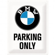 Placa metalica - BMW - Parking Only L - 30x40 cm Placa metalica - BMW - Parking Only L - 30x40 cm