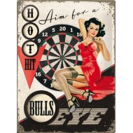 Placa metalica - Bulls Eye - 30x40 cm