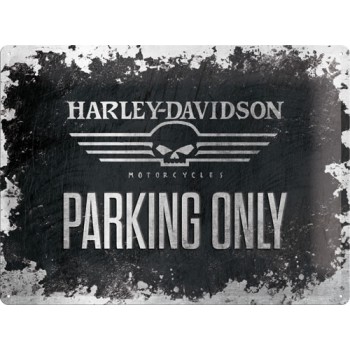 Placa metalica - Harley-Davidson - Parking Only - 30x40 cm Placa metalica - Harley-Davidson - Parking Only - 30x40 cm