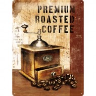 Placa metalica - Premium Roasted Coffee - 30x40 cm Placa metalica - Premium Roasted Coffee - 30x40 cm