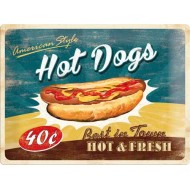 Placa metalica - American style - Best Hot Dog - 30x40 cm Placa metalica - American style - Best Hot Dog - 30x40 cm