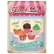 Placa metalica - Fairy Cakes - 30x40 cm Placa metalica - Fairy Cakes - 30x40 cm
