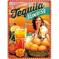 Placa metalica - Cocktail Time - Tequila Sunrise - 30x40 cm Placa metalica - Cocktail Time - Tequila Sunrise - 30x40 cm