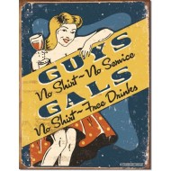 Placa metalica - No Shirt - 30x40 cm Placa metalica - No Shirt - 30x40 cm