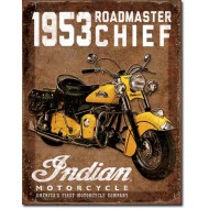 Placa metalica - 1953 Indian Roadmaster - 30x40 cm Placa metalica - 1953 Indian Roadmaster - 30x40 cm