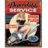 Placa metalica - Dependable Service - 30x40 cm