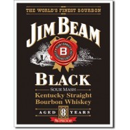 Placa metalica - Jim Beam - Black Label - 30x40 cm