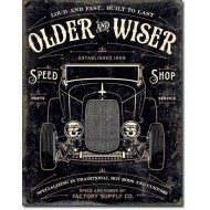 Placa metalica - Older & Wiser 30's - 30x40 cm Placa metalica - Older & Wiser 30's - 30x40 cm
