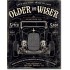 Placa metalica - Older & Wiser 30's - 30x40 cm
