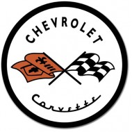 Placa metalica - Chevrolet Corvette - Ø30cm