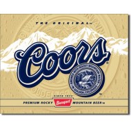 Placa metalica - Coors Beer - 30x40 cm