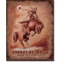 Placa metalica - Cowboy by Choice - 30x40 cm