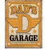 Placa metalica - Dad's Garage - 30x40 cm