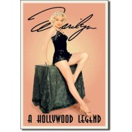 Placa metalica - Monroe - A Hollywood Legend - 30x40 cm