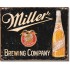 Placa metalica - Miller Brewery - 30x40 cm