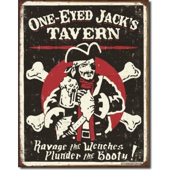 Placa metalica - One Eyed Jack's - 30x40 cm Placa metalica - One Eyed Jack's - 30x40 cm