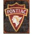 Placa metalica - Pontiac Logo - 30x40 cm