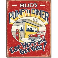 Placa metalica - Pump'n Diner - 30x40 cm Placa metalica - Pump'n Diner - 30x40 cm
