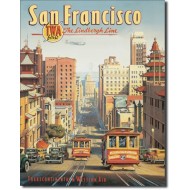 Placa metalica - San Francisco - 30x40 cm