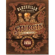 Placa metalica - Sturgis - Bike Week - 30x40 cm