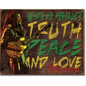Placa metalica - Bob Marley