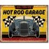 Placa metalica - Hot Rod Garage - 30x40 cm