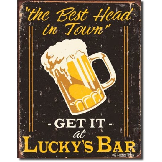 Placa metalica - Best Beer in Town - 30x40 cm