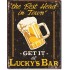Placa metalica - Best Beer in Town - 30x40 cm