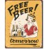 Placa metalica - Free Beer Tomorrow - 30x40 cm