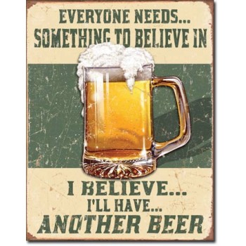 Placa metalica - Believe in Something - 30x40 cm Placa metalica - Believe in Something - 30x40 cm