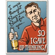 Placa metalica - Beer - Thinking - 30x40 cm Placa metalica - Beer - Thinking - 30x40 cm