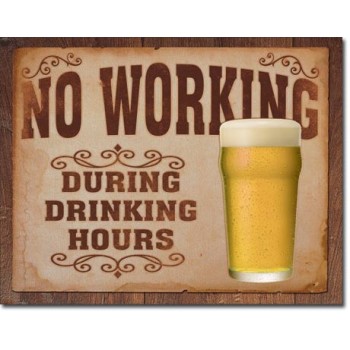 Placa metalica - No Working - 30x40 cm Placa metalica - No Working - 30x40 cm