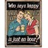 Placa metalica - Happy Hour - 30x40 cm