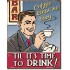 Placa metalica - Coffee Keeps Me Busy - 30x40 cm