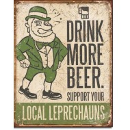 Placa metalica - Drink More Beer - 30x40 cm Placa metalica - Drink More Beer - 30x40 cm