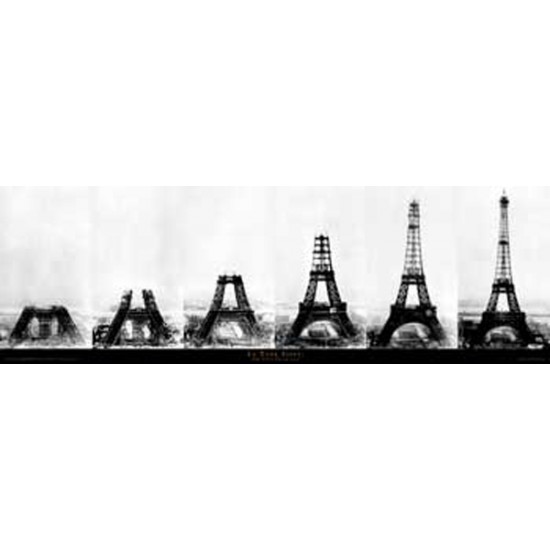 Poster - Paris - Turnul Eiffel - Evolutie