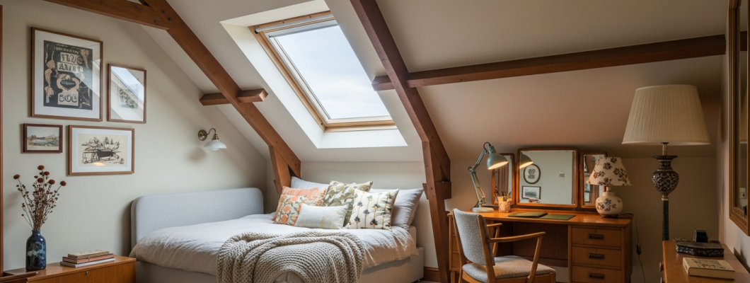 Dormitor la Mansardă: Amenajări Interioare cu Stil și Caracter