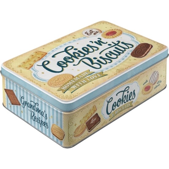 Cutie metalica plata Cookies n Biscuits Cutie metalica plata Cookies n Biscuits