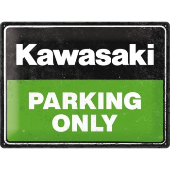 Placa decor 30x40 Kawasaki Parking Only Green
