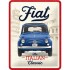 Placa decor metalica 15x20 Fiat 500 - The Italian Classic