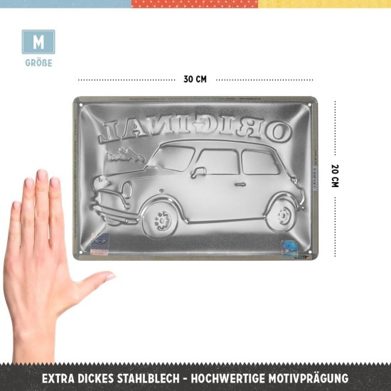 Placa decor metalica 20x30 Mini The British Classic