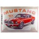 Placa decor metalica 40x60 Ford Mustang - GT 1967 Red