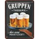 Placa metalica 15x20 Gruppentherapie Bier Placa metalica 15x20 Gruppentherapie Bier