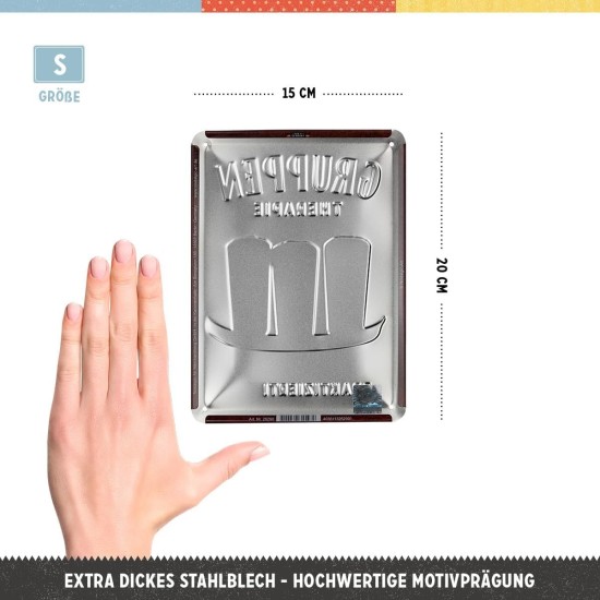 Placa metalica 15x20 Gruppentherapie Bier Placa metalica 15x20 Gruppentherapie Bier