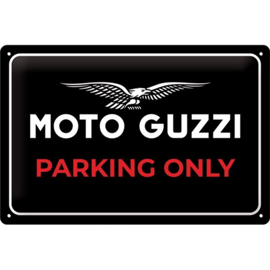 Placa metalica 20x30 Moto Guzzi - Parking Only Placa metalica 20x30 Moto Guzzi - Parking Only