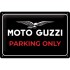 Placa metalica 20x30 Moto Guzzi - Parking Only